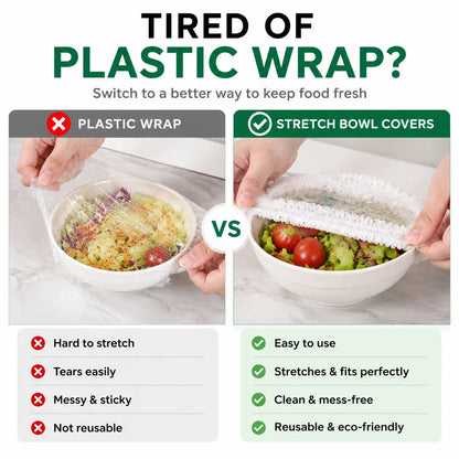 🎁 BUY 1 GET 1 FREE 🎁— Stretch Food Covers | Freshness in Seconds, No Cling-Wrap Hassle