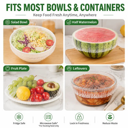 🎁 BUY 1 GET 1 FREE 🎁— Stretch Food Covers | Freshness in Seconds, No Cling-Wrap Hassle