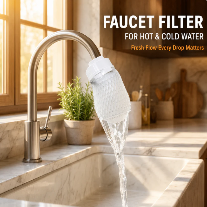 🎁 BUY 1 GET 1 FREE — Reusable Faucet Filters | Cleaner Water, Less Hassle 💧