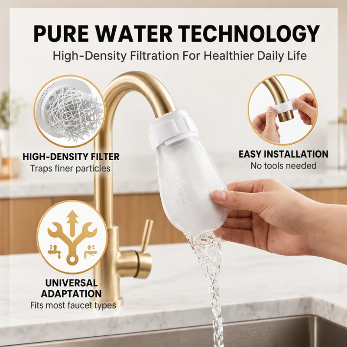 🎁 BUY 1 GET 1 FREE — Reusable Faucet Filters | Cleaner Water, Less Hassle 💧