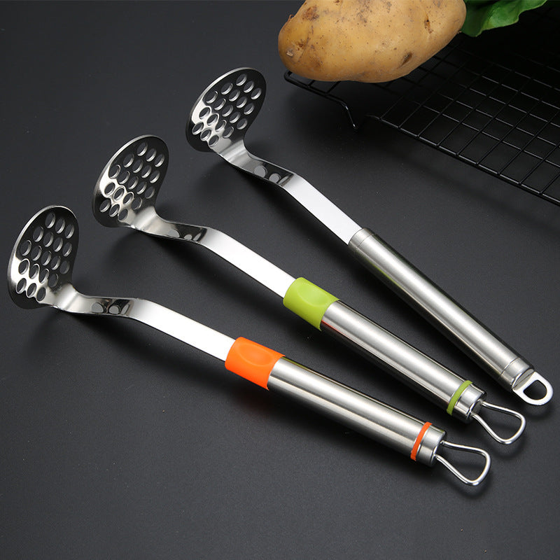 Stainless Steel Potato Masher & Food Press
