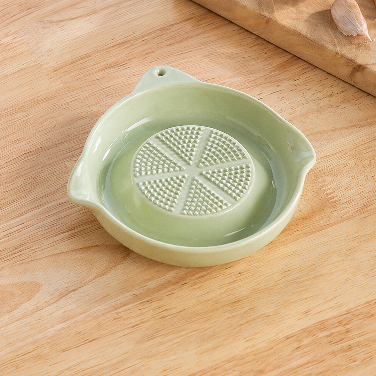Ceramic Ginger & Garlic Grater Bowl