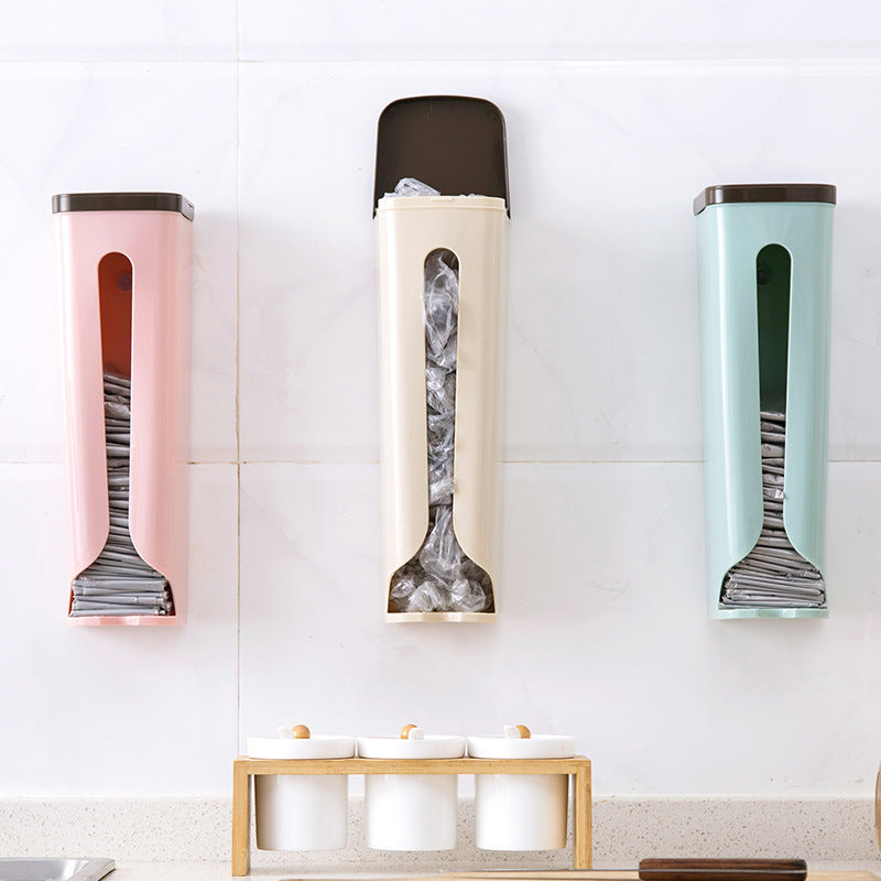 Wall-Mounted Trash Bag Organizer & Dispenser
