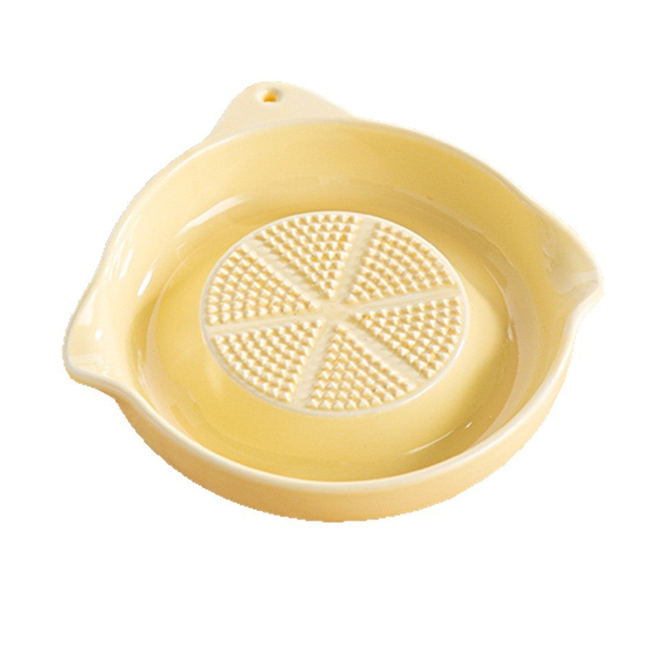 Ceramic Ginger & Garlic Grater Bowl