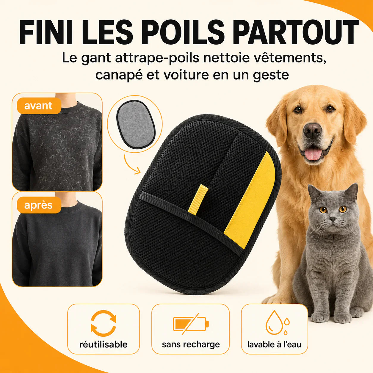 🔥Last Day Buy 1 Get 1 Free Just $8.99 Each🔥 Pet Hair Remover Glove