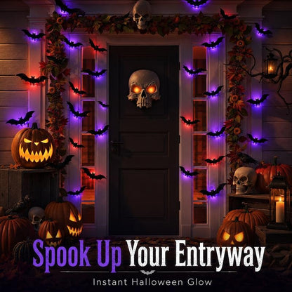 🔥LAST DAY BUY 6 GET 6 FREE-EACH＄1.9🔥3D Bat LED Wall Light, Halloween Decor👻