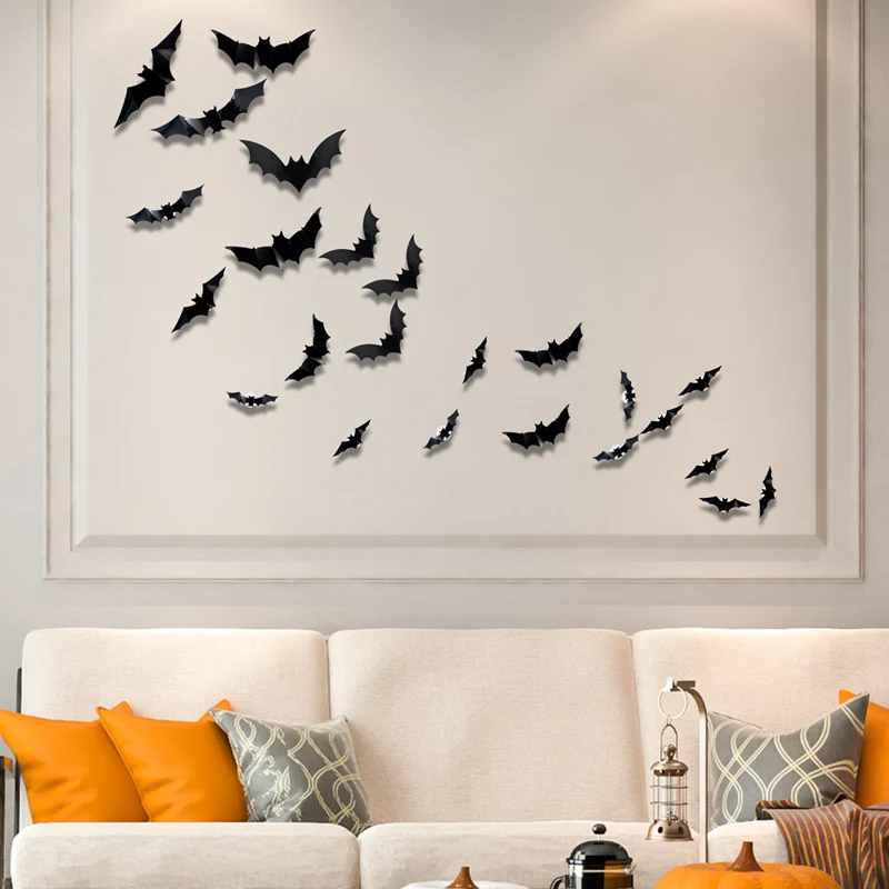 🔥LAST DAY BUY 6 GET 6 FREE-EACH＄1.9🔥3D Bat LED Wall Light, Halloween Decor👻