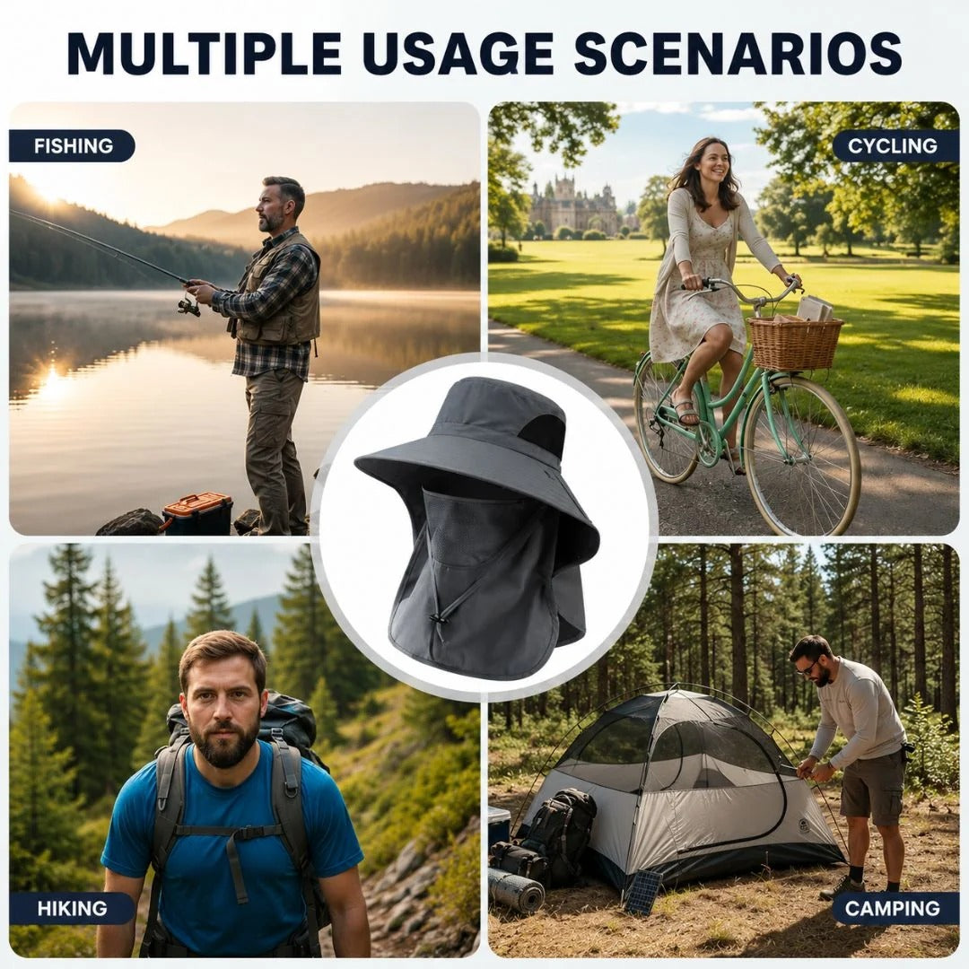 🔥Summer Sale: Buy 1 Get 1 Free—$13.99 Each🔥UPF 50+ Sun Hat Provides Full Coverage for Your Face and Neck