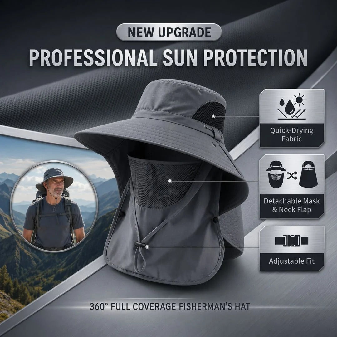 🔥Summer Sale: Buy 1 Get 1 Free—$13.99 Each🔥UPF 50+ Sun Hat Provides Full Coverage for Your Face and Neck