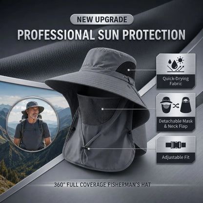 🔥Summer Sale: Buy 1 Get 1 Free—$13.99 Each🔥UPF 50+ Sun Hat Provides Full Coverage for Your Face and Neck