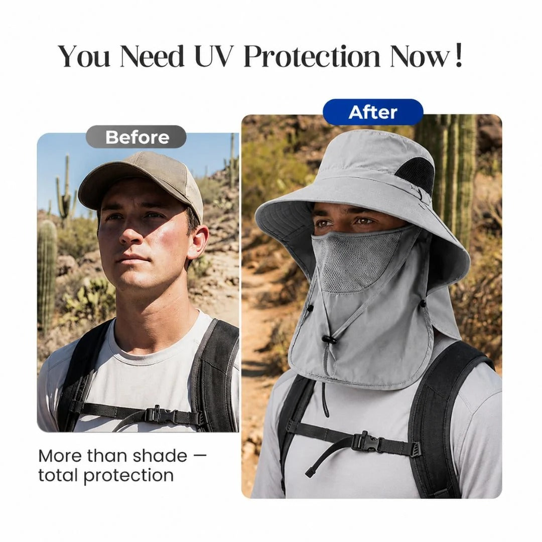 🔥Summer Sale: Buy 1 Get 1 Free—$13.99 Each🔥UPF 50+ Sun Hat Provides Full Coverage for Your Face and Neck