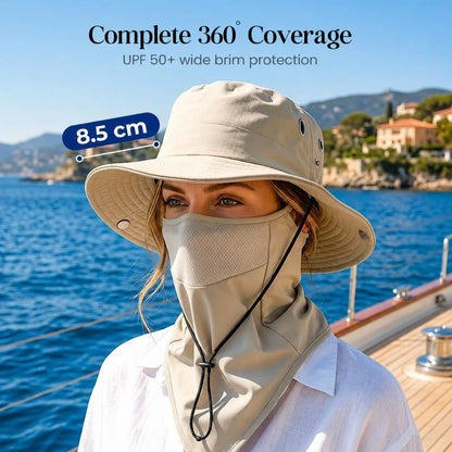 🔥Summer Sale: Buy 1 Get 1 Free—$13.99 Each🔥UPF 50+ Sun Hat Provides Full Coverage for Your Face and Neck
