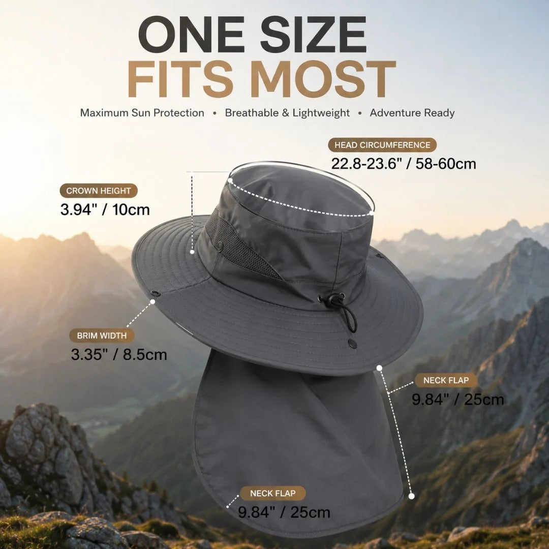 🔥Summer Sale: Buy 1 Get 1 Free—$13.99 Each🔥UPF 50+ Sun Hat Provides Full Coverage for Your Face and Neck